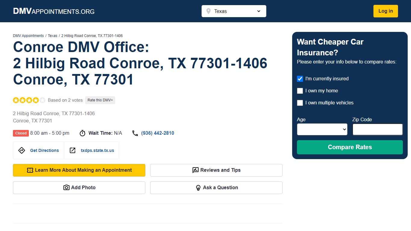 DMV Office @ conroe, texas | DMV Appointments